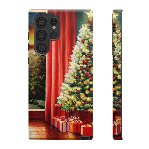 Christmas Tree in Cozy Holiday Home - Impact Resistant Phone Case Samsung Galaxy S22 Ultra Matte